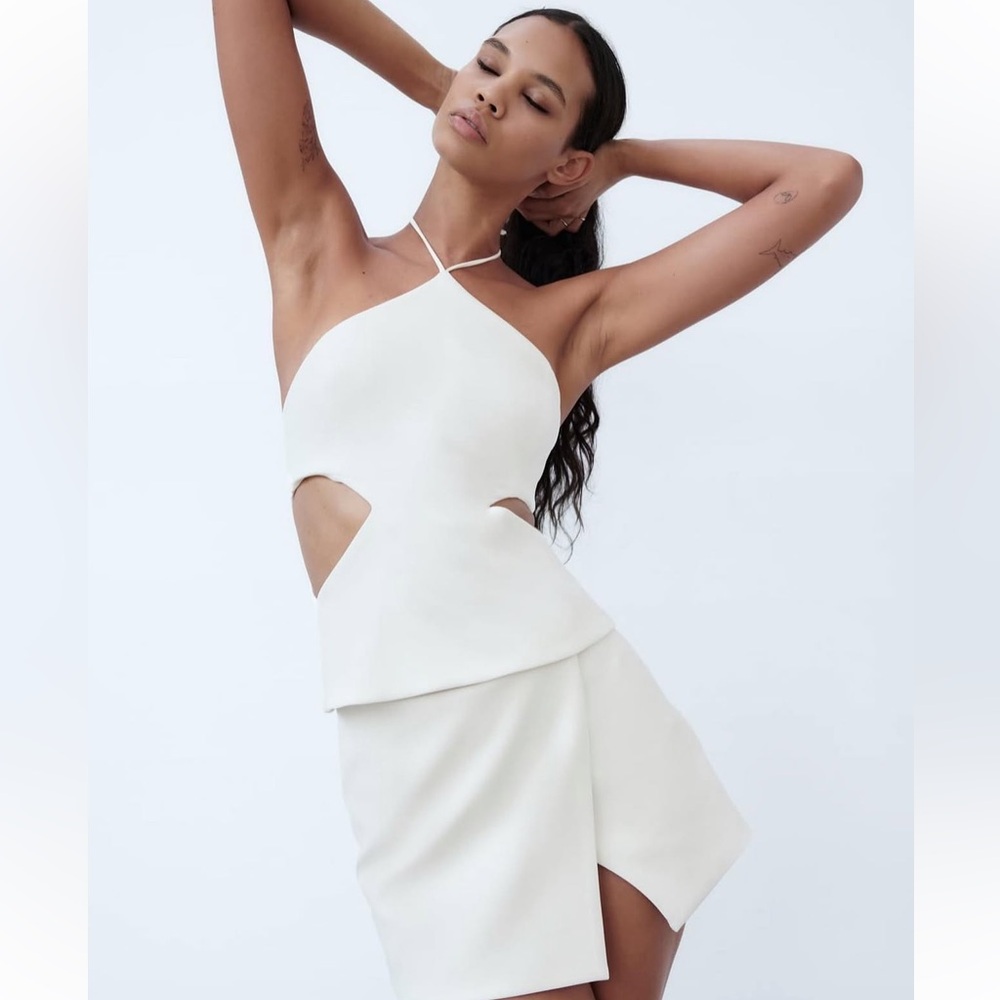 Zara cut Out Halter Top